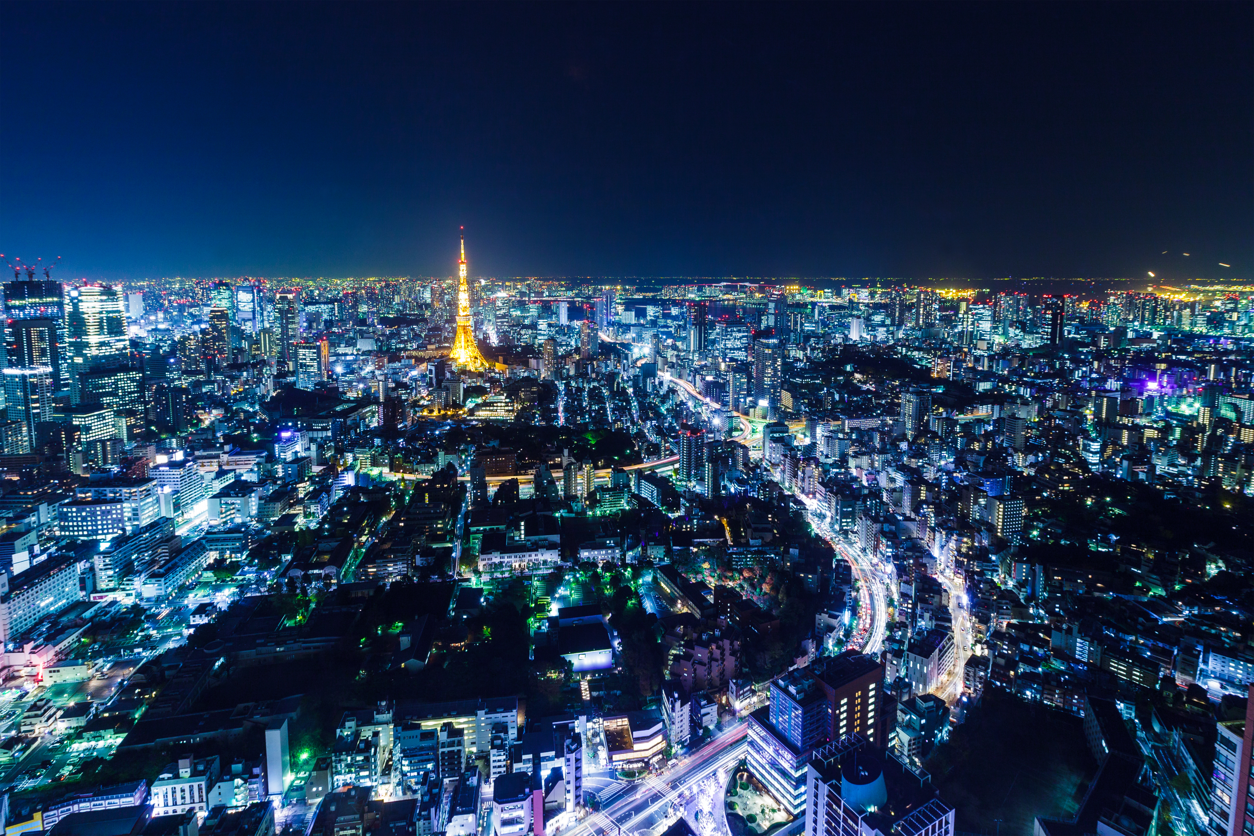 写真：都会の夜景